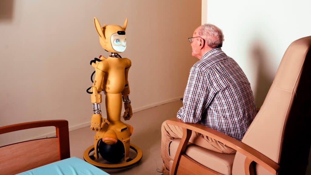 Assistenzroboter Mirokaï im Einsatz